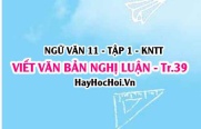 Soạn bài Viết văn bản nghị luận về một tác phẩm truyện trang 39 Ngữ văn lớp 11 Kết nối tri thức tập 1